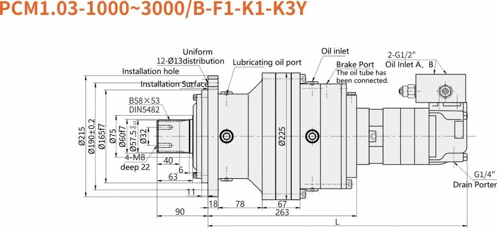 PCM Planetary Gearbox High Torque Hydraulic Gear Reducer 3